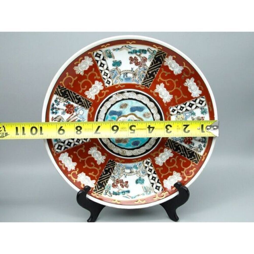 Gold Imari Japanese Porcelain Wall Plate - Arita Bussan Vintage - Picture 8 of 10